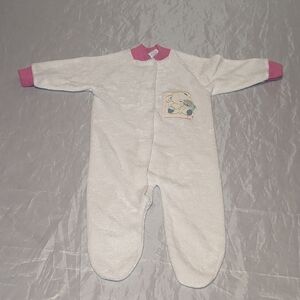 Gerber White and Pink Baby One Piece
